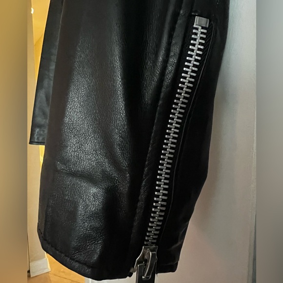 WALTER BAKER LEATHER JACKET, SIZE S, BLACK, PERFECT CONDITION, USED - Picture 7 of 9
